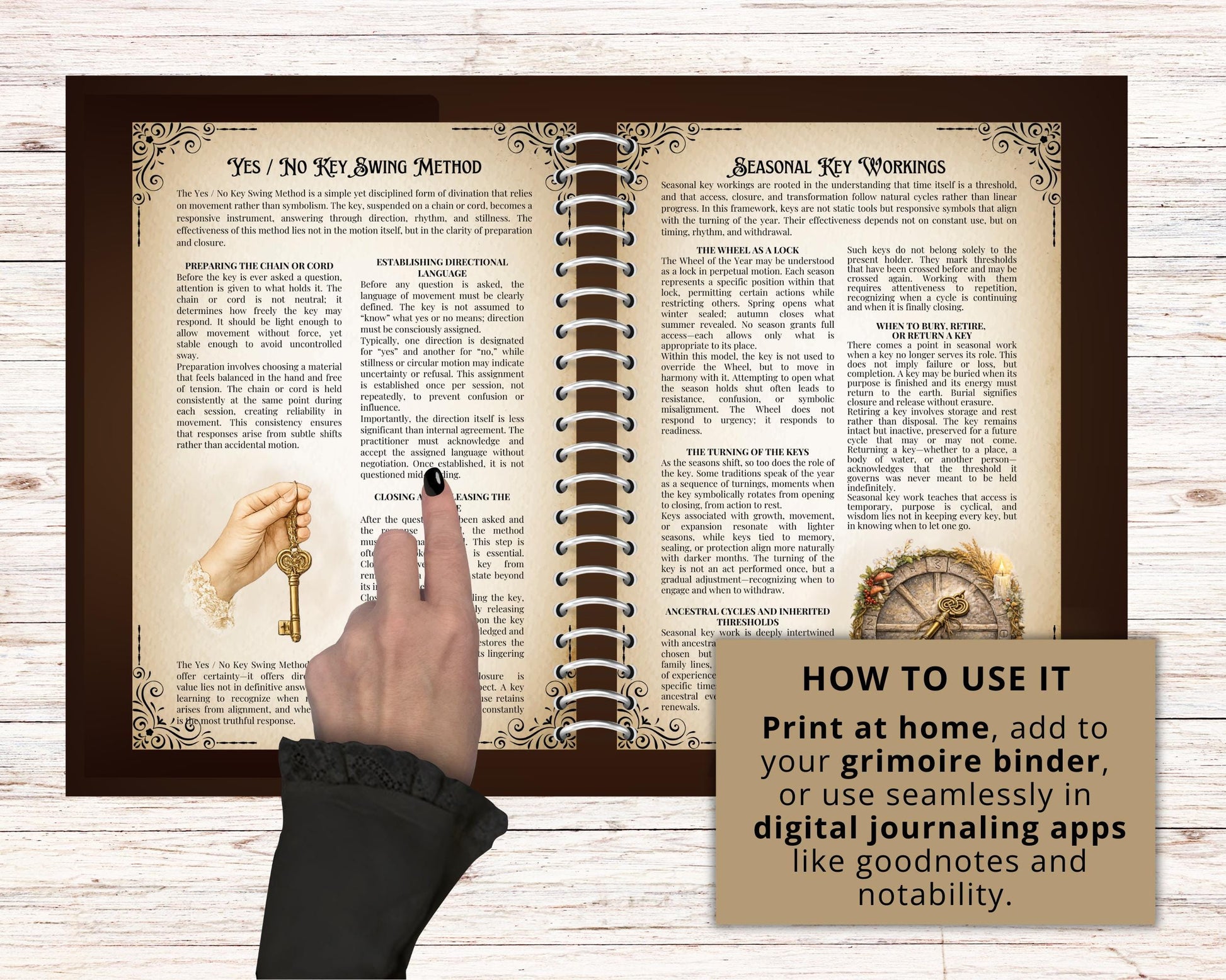 Keys in Witchcraft | Printable Grimoire Pages | Magical Keys, Threshold Magic, Rituals & Symbolic Witchcraft