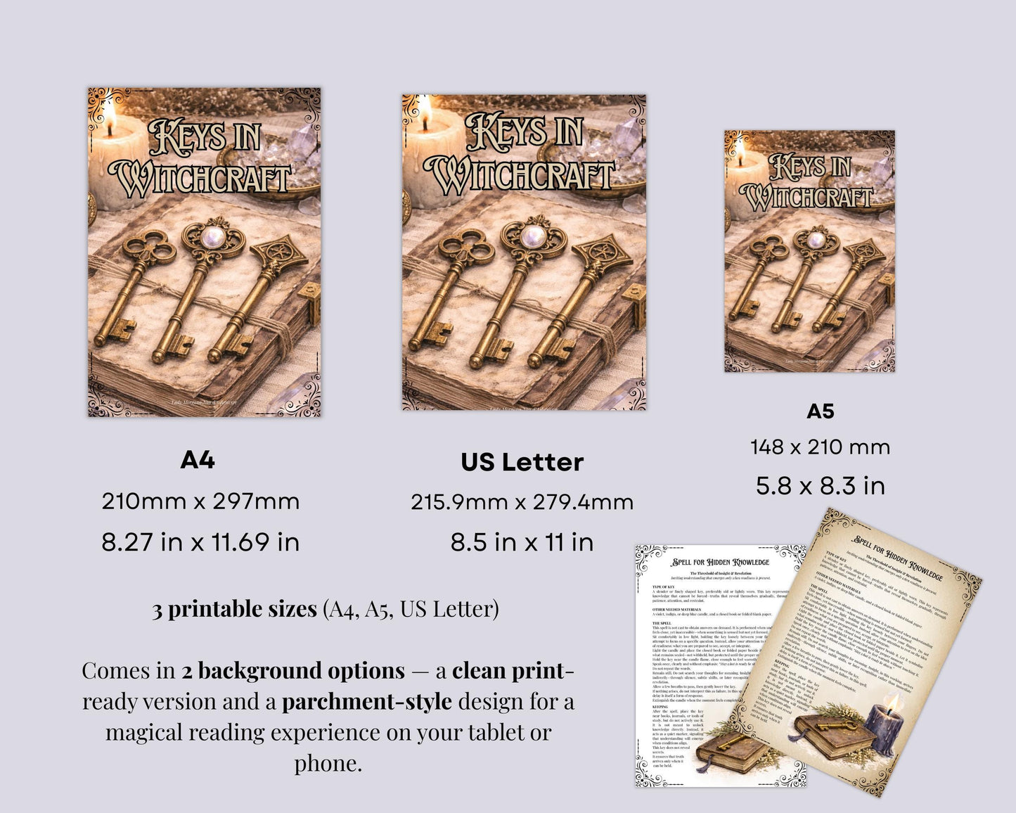 Keys in Witchcraft | Printable Grimoire Pages | Magical Keys, Threshold Magic, Rituals & Symbolic Witchcraft