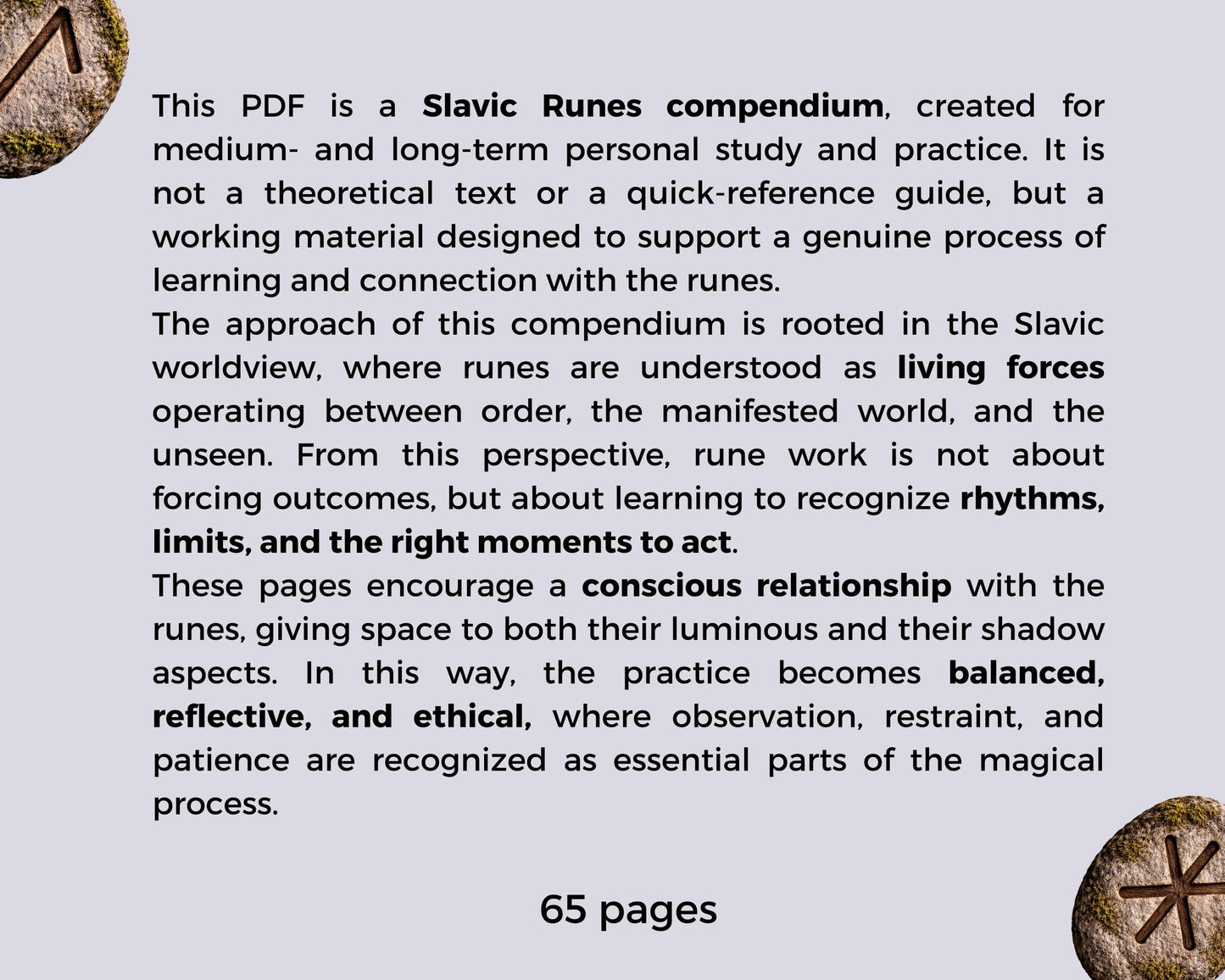 Slavic Runes Compendium | Rune Meanings | Grimoire printable pages | Book of shadows pdf
