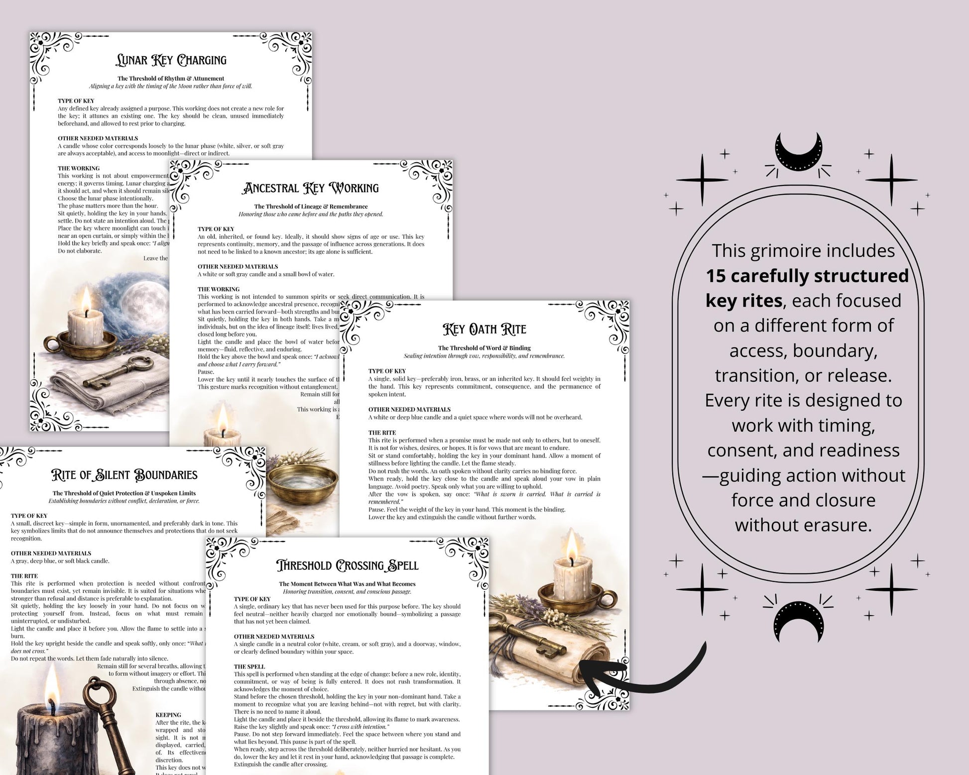 Keys in Witchcraft | Printable Grimoire Pages | Magical Keys, Threshold Magic, Rituals & Symbolic Witchcraft