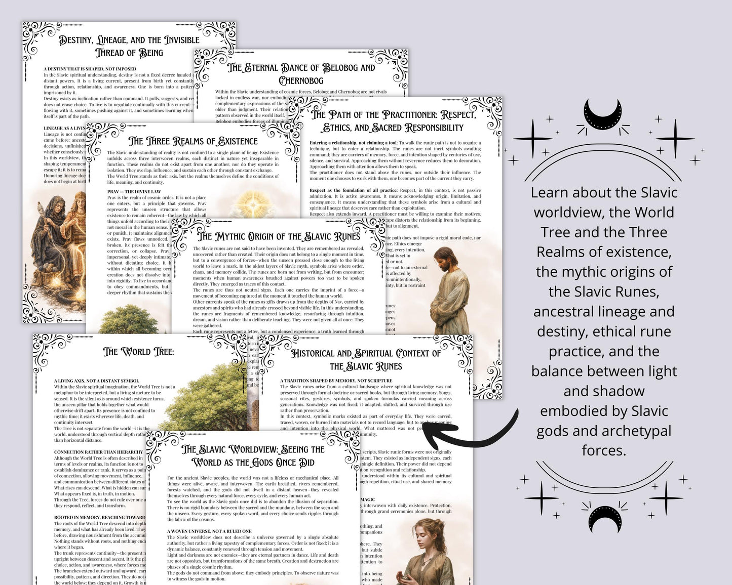 Slavic Runes Compendium | Rune Meanings | Grimoire printable pages | Book of shadows pdf