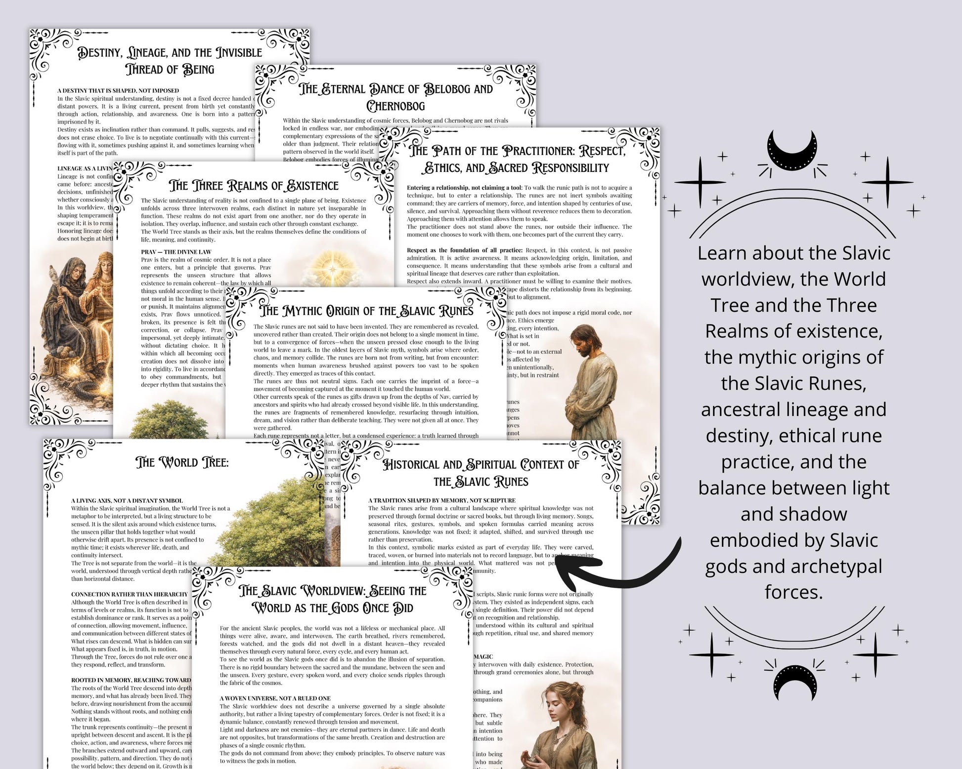 Slavic Runes Compendium | Rune Meanings | Grimoire printable pages | Book of shadows pdf