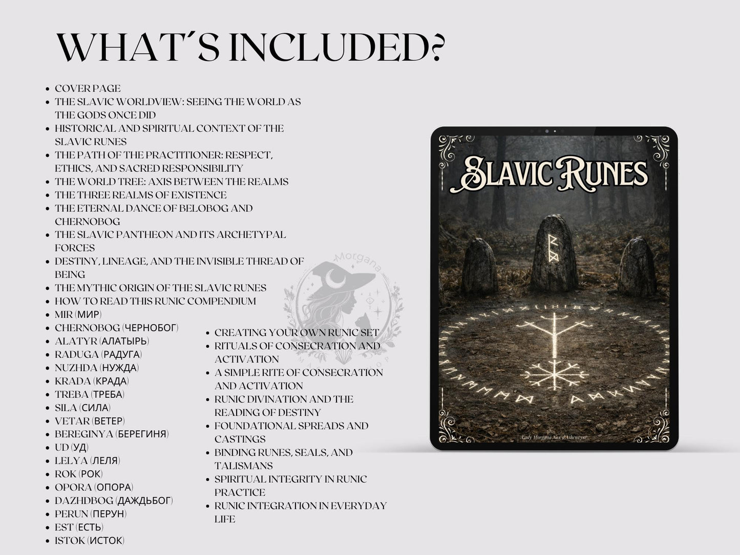 Slavic Runes Compendium | Rune Meanings | Grimoire printable pages | Book of shadows pdf