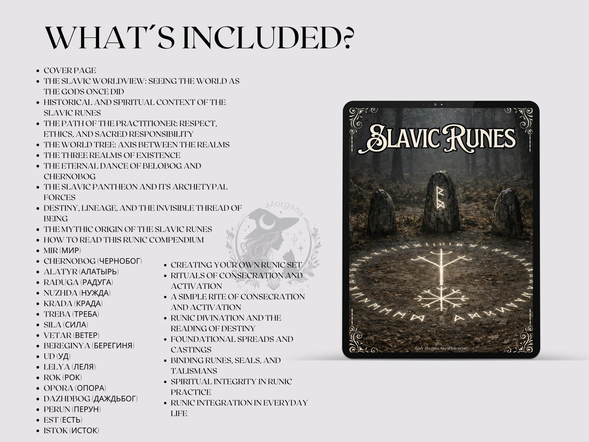 Slavic Runes Compendium | Rune Meanings | Grimoire printable pages | Book of shadows pdf