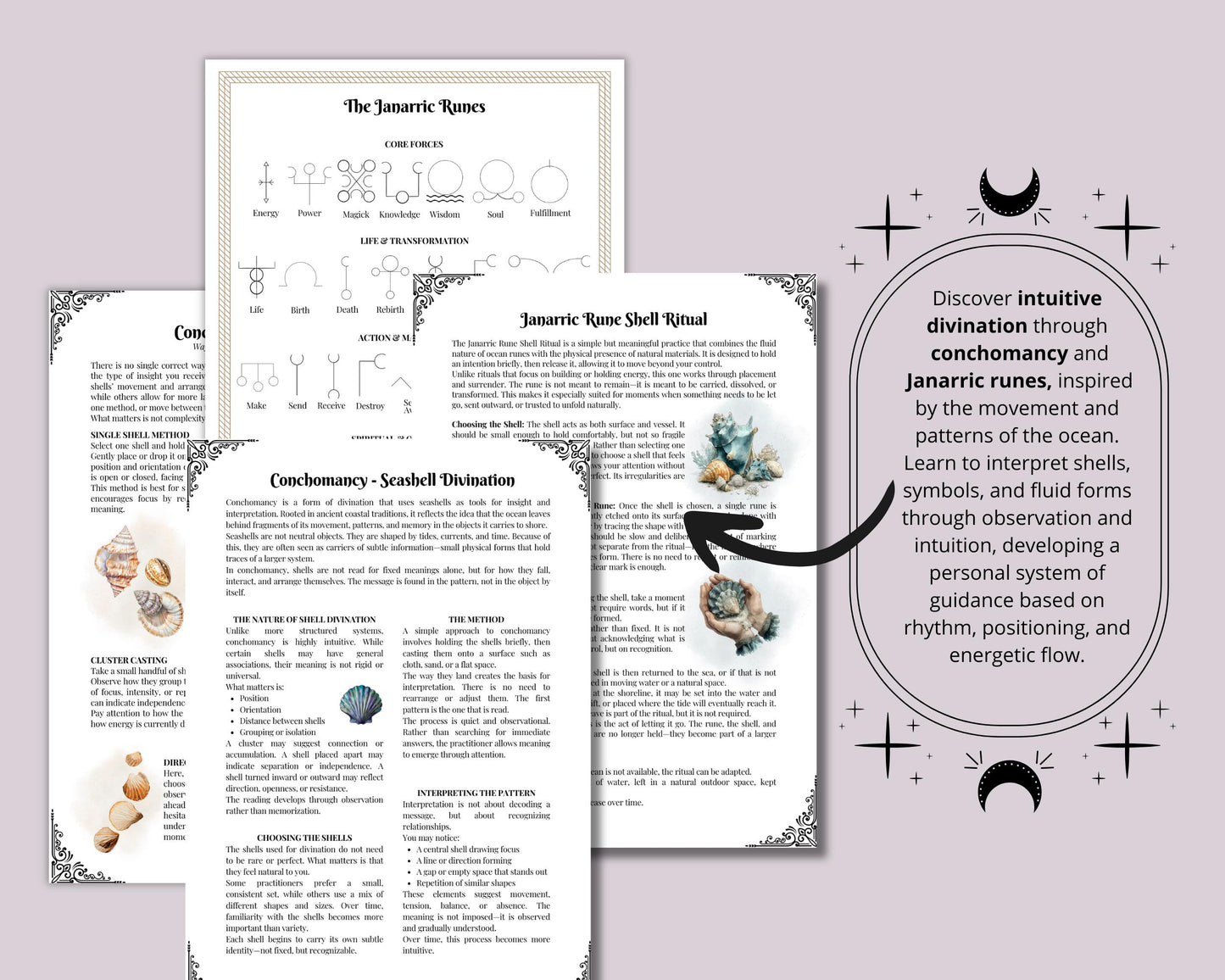 Sea Witch Grimoire Printable, Ocean Witchcraft Book, Sea Magic Rituals, Book of Shadows