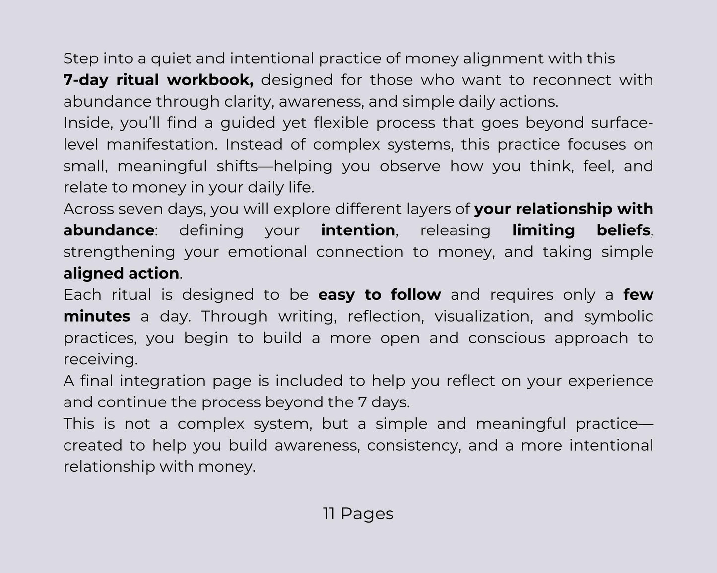 Manifest Money in 7 Days, Abundance Workbook, Money Manifestation Ritual, Law of Attraction Printable