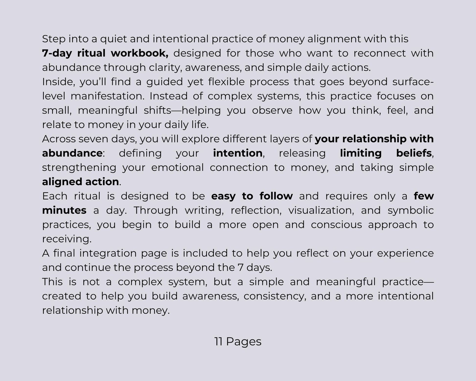 Manifest Money in 7 Days, Abundance Workbook, Money Manifestation Ritual, Law of Attraction Printable
