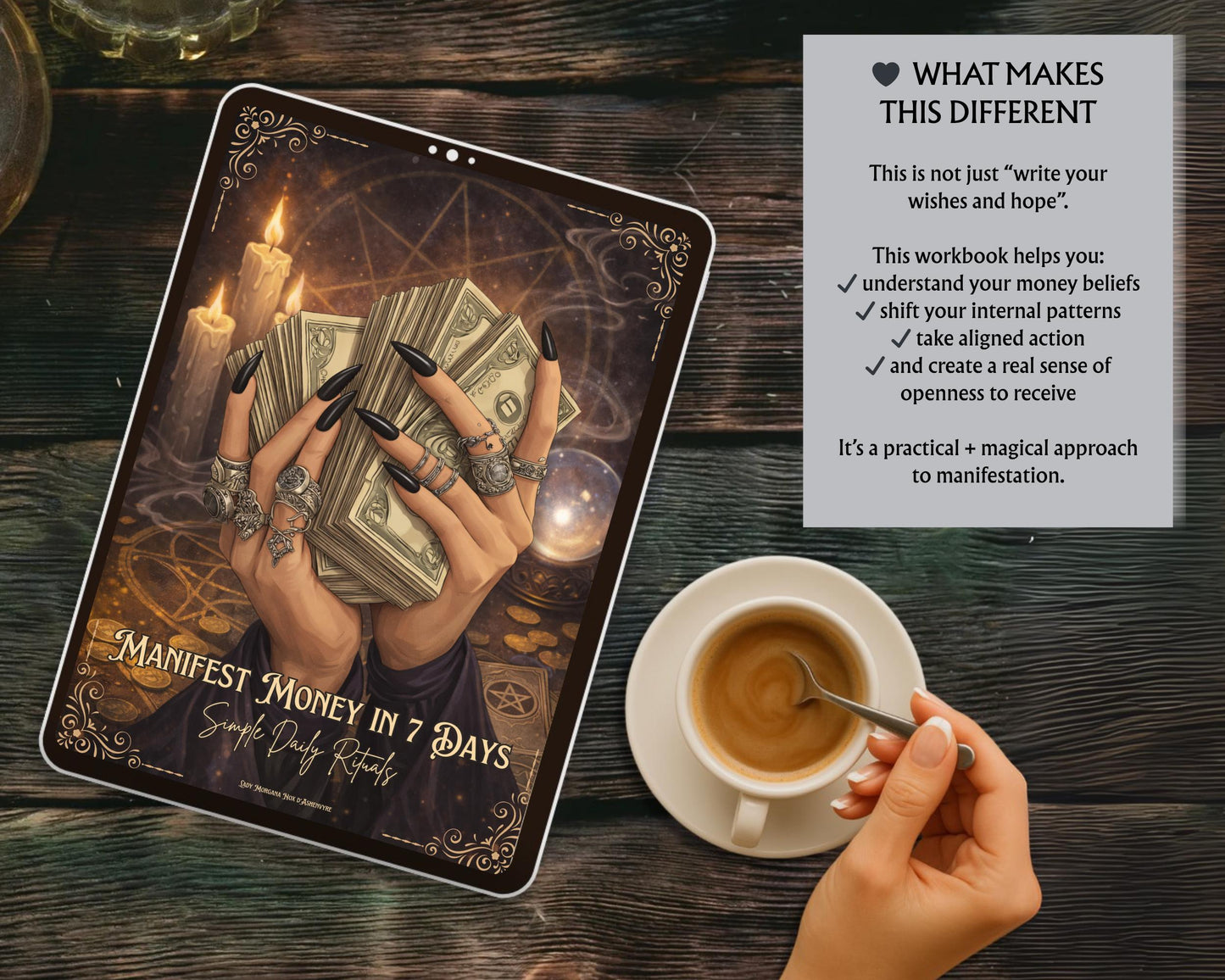 Manifest Money in 7 Days, Abundance Workbook, Money Manifestation Ritual, Law of Attraction Printable