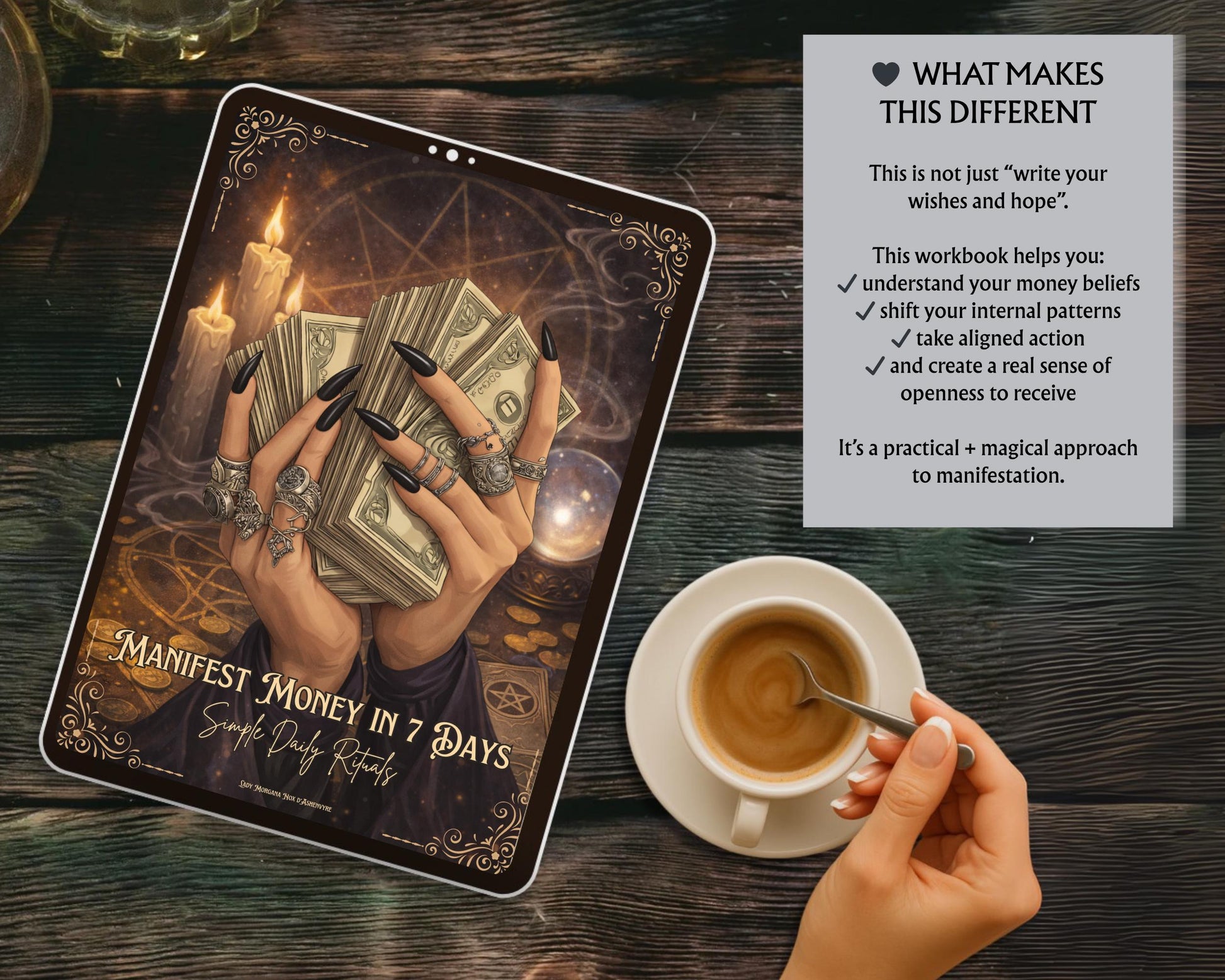 Manifest Money in 7 Days, Abundance Workbook, Money Manifestation Ritual, Law of Attraction Printable