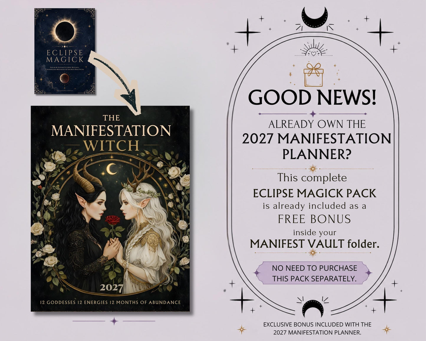 Eclipse Magick Grimoire Pages | Solar & Lunar Eclipse Rituals, Shadow Work and Journaling PDF