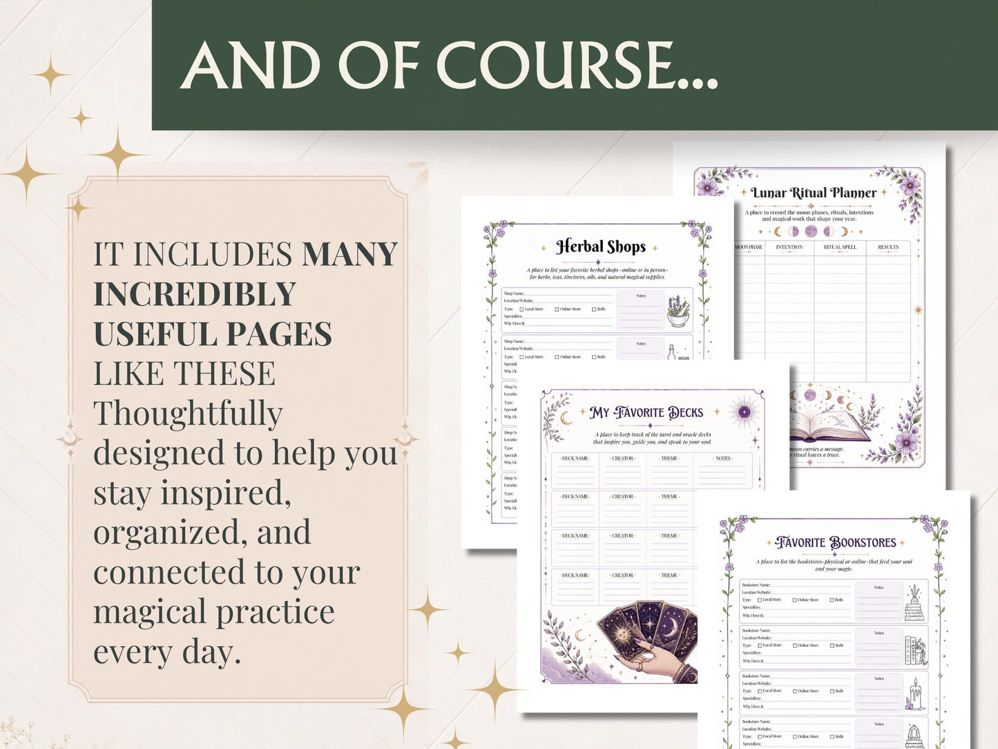 2027 Witch Planner | Manifestation Witch Planner | Hyperlinked Digital Planner, Moon Phases, Goddesses, Tarot, Astrology & Habit Trackers