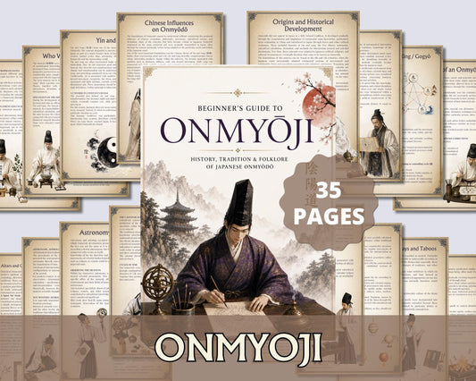 Onmyoji Beginner Guide, Onmyodo PDF, Abe no Seimei, Shikigami, Japanese Folklore, Yin Yang & Five Phases