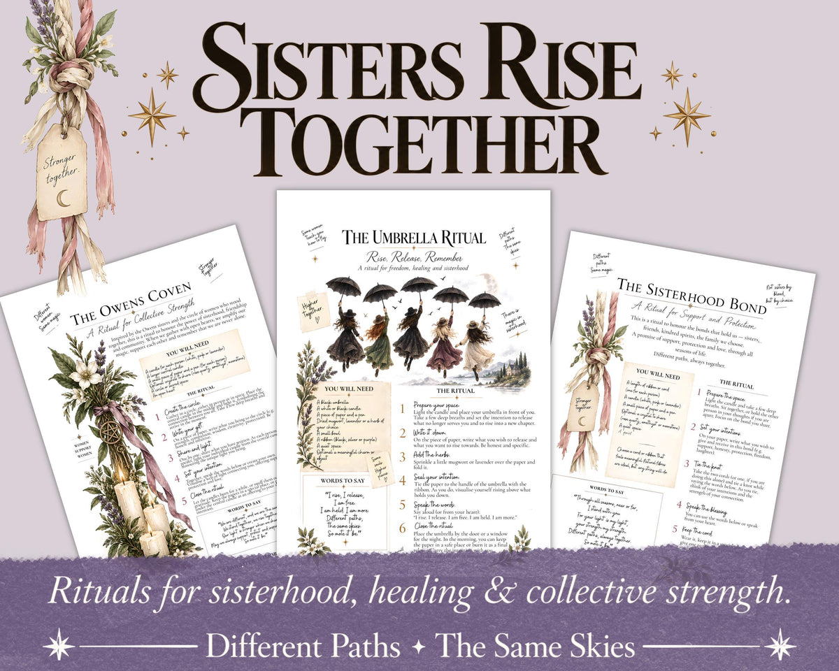 Practical Magic Inspired Rituals | Witchcraft Printable Grimoire, Owens Witch Book of Shadows PDF