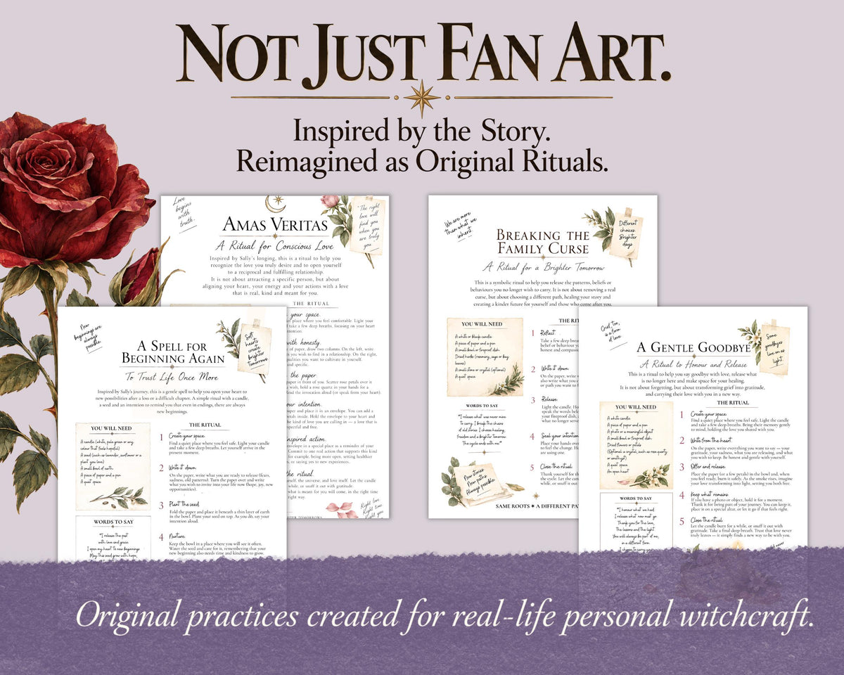 Practical Magic Inspired Rituals | Witchcraft Printable Grimoire, Owens Witch Book of Shadows PDF