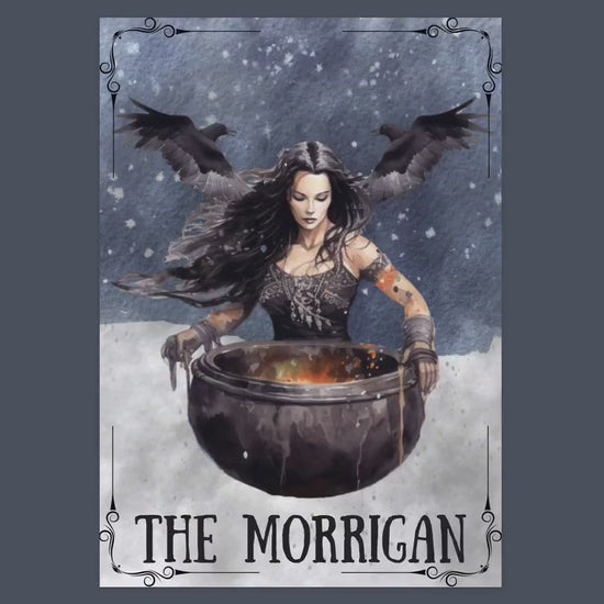 The Morrigan, Celtic Goddess +BONUS (Shadow Work Journal). Beautiful pages for your Book Of Shadows. Instant Download.