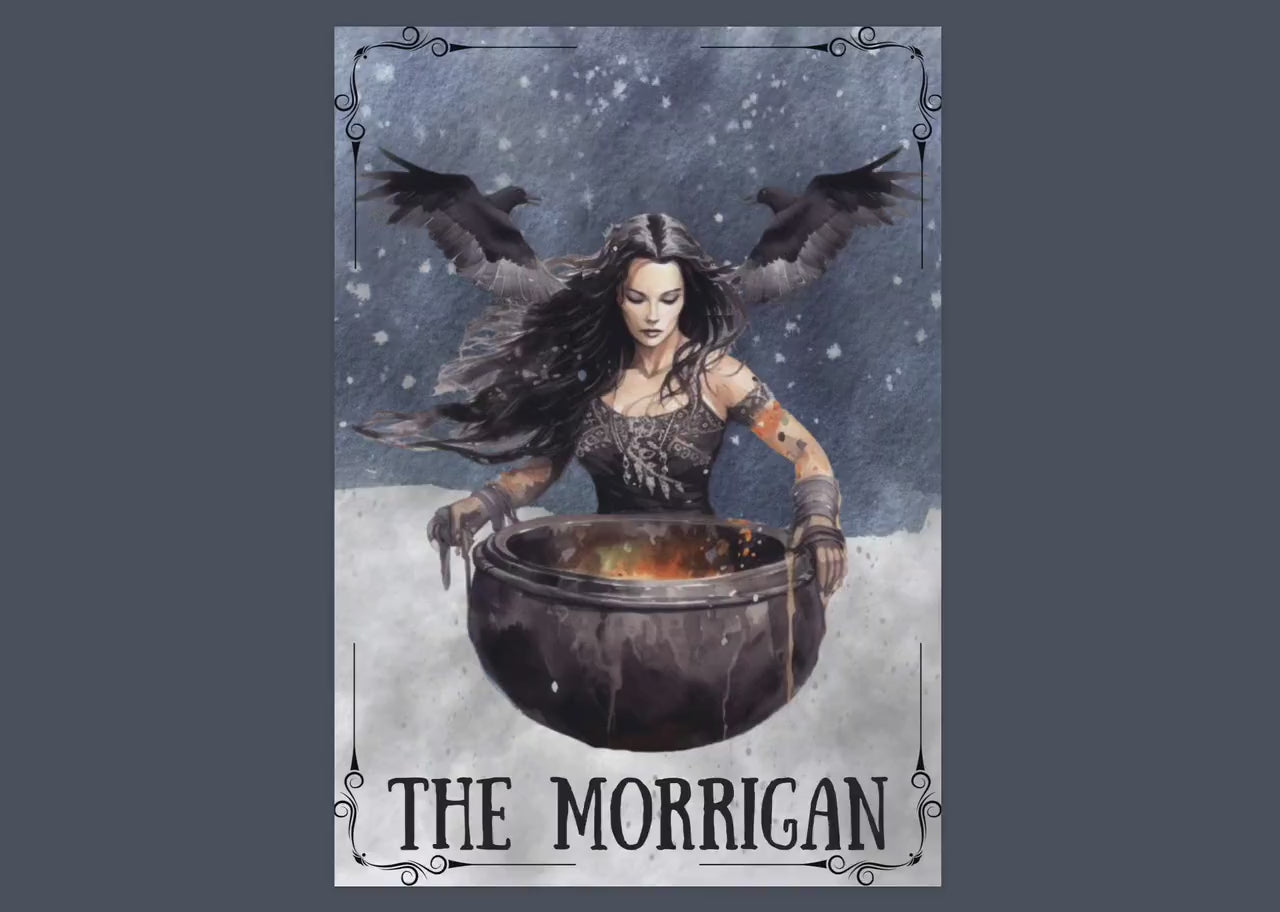The Morrigan, Celtic Goddess +BONUS (Shadow Work Journal). Beautiful pages for your Book Of Shadows. Instant Download.