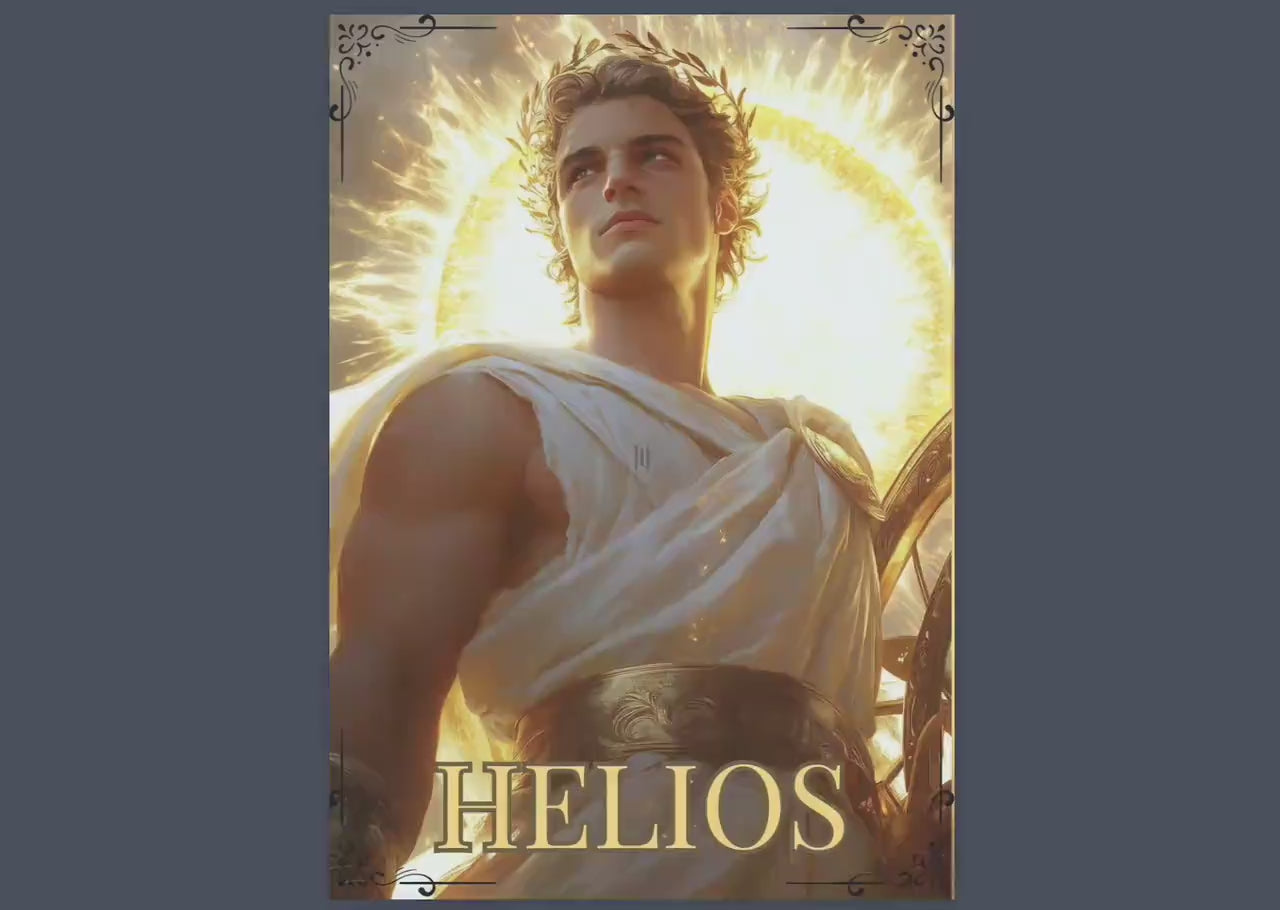Helios.  Beautiful pages for your Grimoire or Book of shadows. Printable.