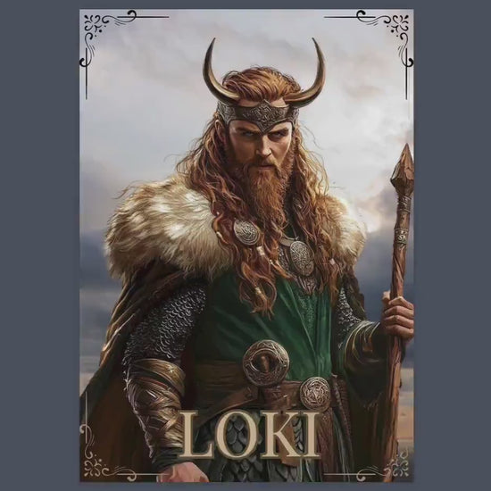 Loki. The Norse Trickster God. Beautiful pages for your Grimoire or Book Of Shadows. Printable.