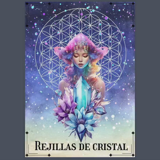 Guía de Rejillas de Cristales. Imprimible + Plantillas BONIFICACIÓN. Hermosas páginas de grimorio para principiantes. Descarga instantánea.