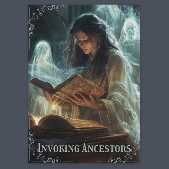 INVOKING ANCESTORS. Basic guide. Beautiful pages for your Grimoire or Book Of Shadows. Printable.