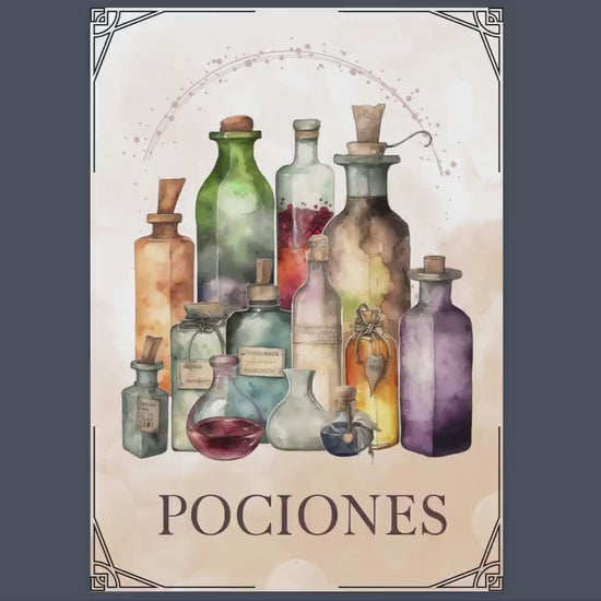 POCIONES. EN ESPAÑOL. Hermosas páginas para tu Libro de las Sombras. Descarga instantánea.