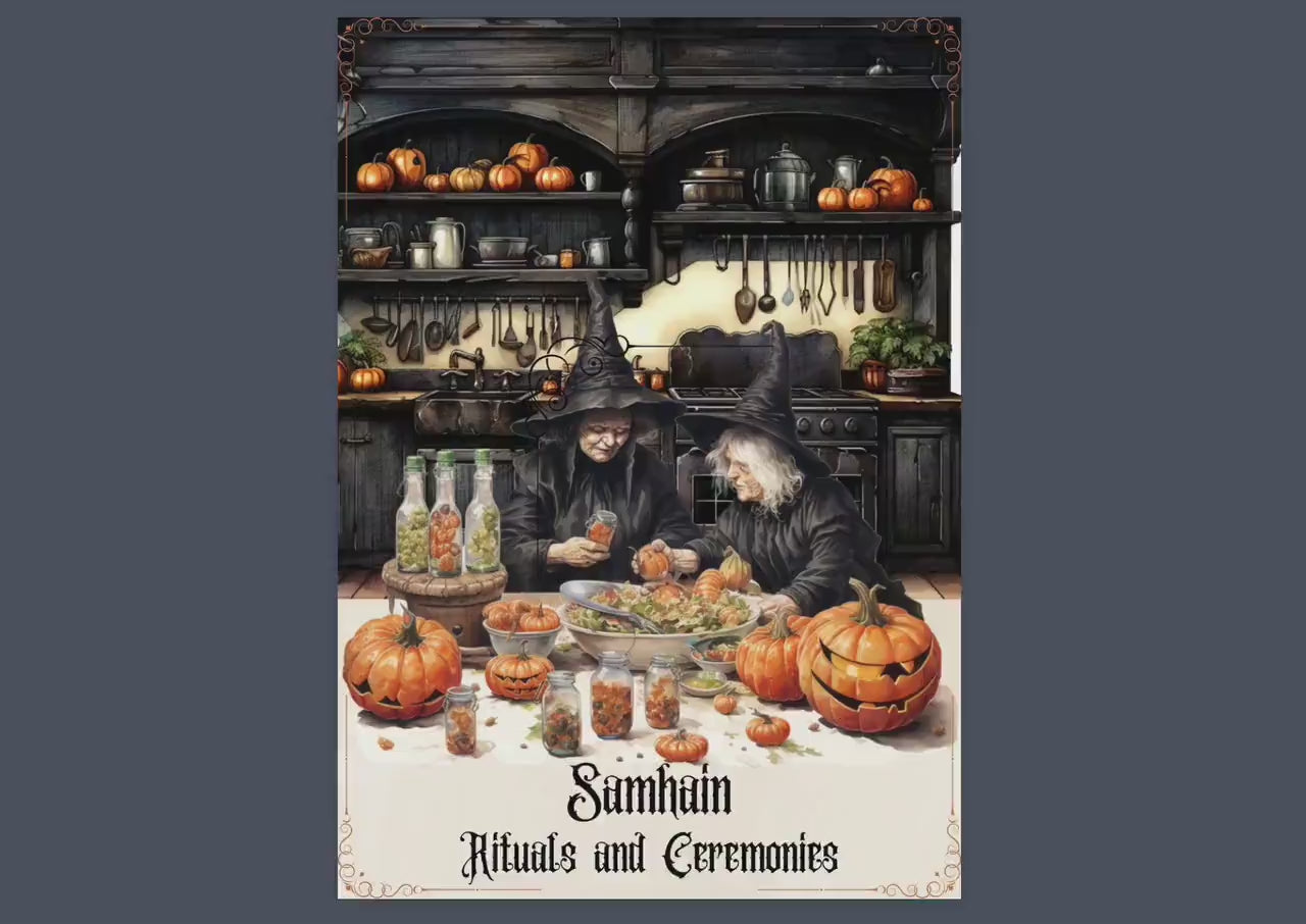 Samhain Rituals and Ceremonies. Printable pages for your Book Of Shadows.