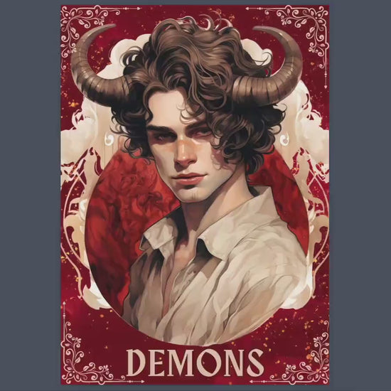 Demons Grimoire pages. Beautiful version. Demonic witchcraft. Printable Grimoire pages.