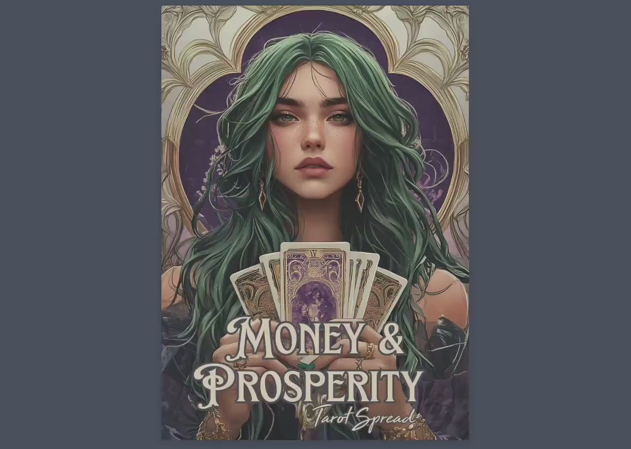 Money and Prosperity Tarot Spreads Journal. 20 Tarot Spreads to unlock your financial potential. Printable