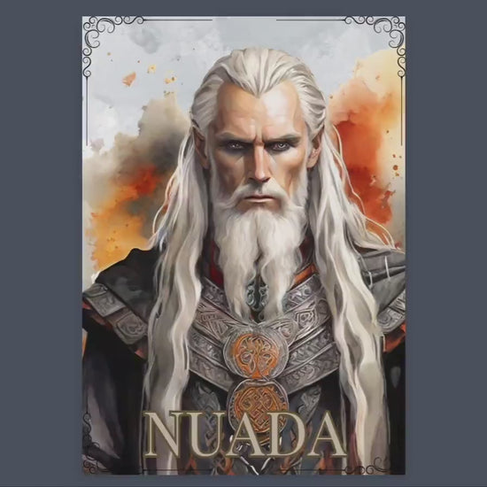 Nuada. Celtic God. Beautiful pages for your Grimoire or Book of Shadows. Printable