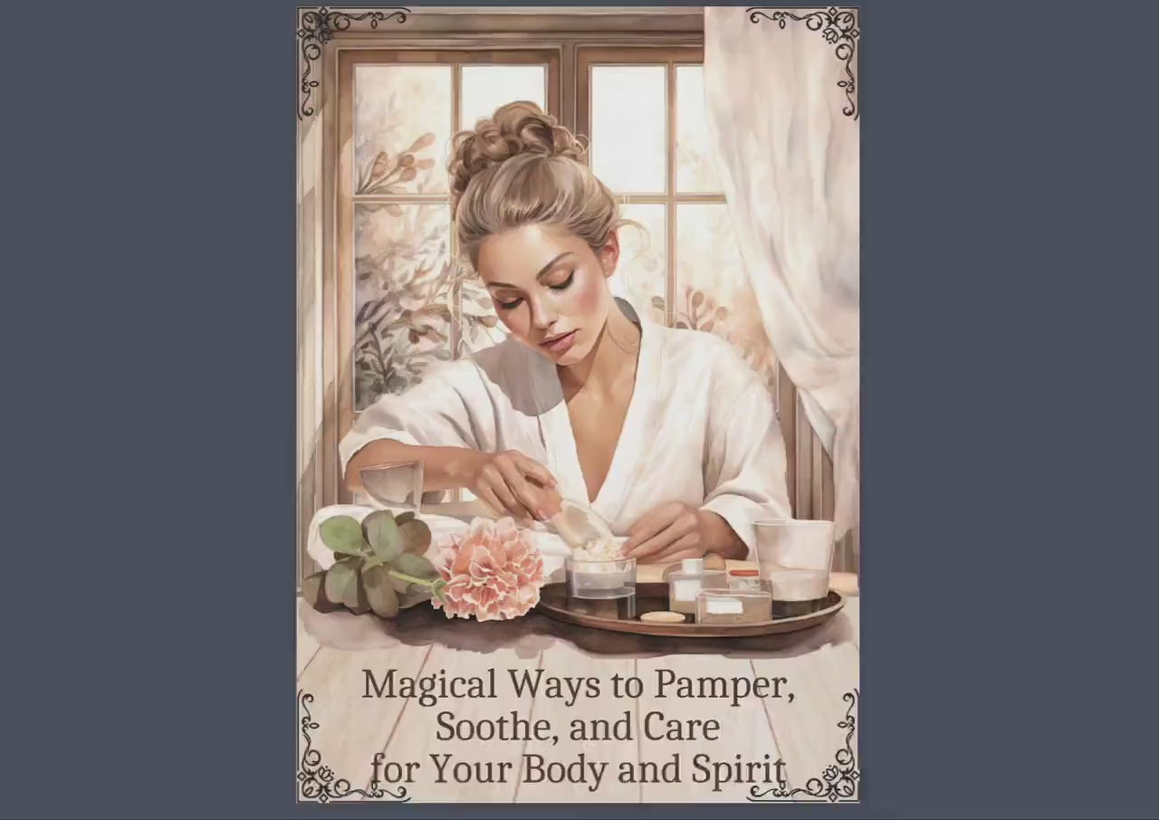 Magical Ways to Pamper, Soothe, and Care for Your Body and Spirit. Printable.