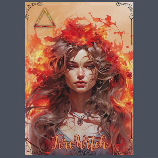 FIRE WITCH. Beautiful pages for your Grimoire or Book Of Shadows. Printable