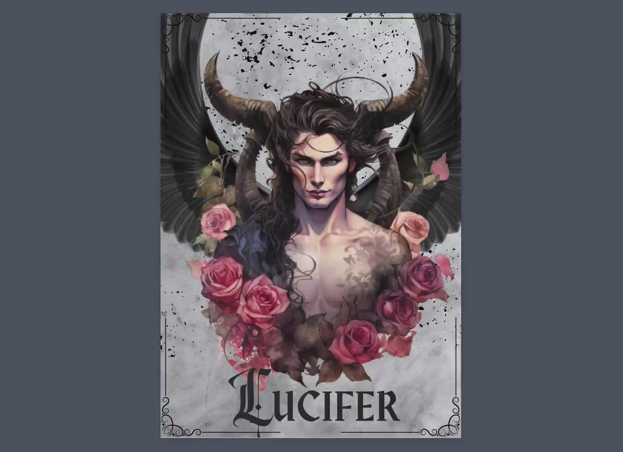 Lucifer. Beautiful Grimoire pages to working with Lucifer.Instant download.
