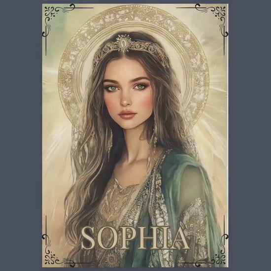 Sophia. The Gnostic Goddess. Beautiful pages for your Grimoire or Book Of Shadows. Printable.