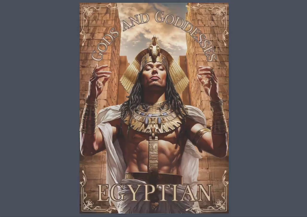 Egyptian Gods and Goddesses. Beautiful pages for your Grimoire or Book Of Shadows. Printable