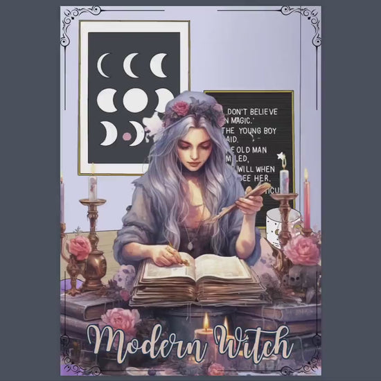 Modern Witch. Beautiful pages for your Grimoire or Book Of Shadows. Printable