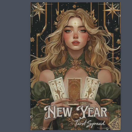 New Year Tarot Spreads Journal. 20 Tarot Spreads to guide your journey into the year ahead. Printable