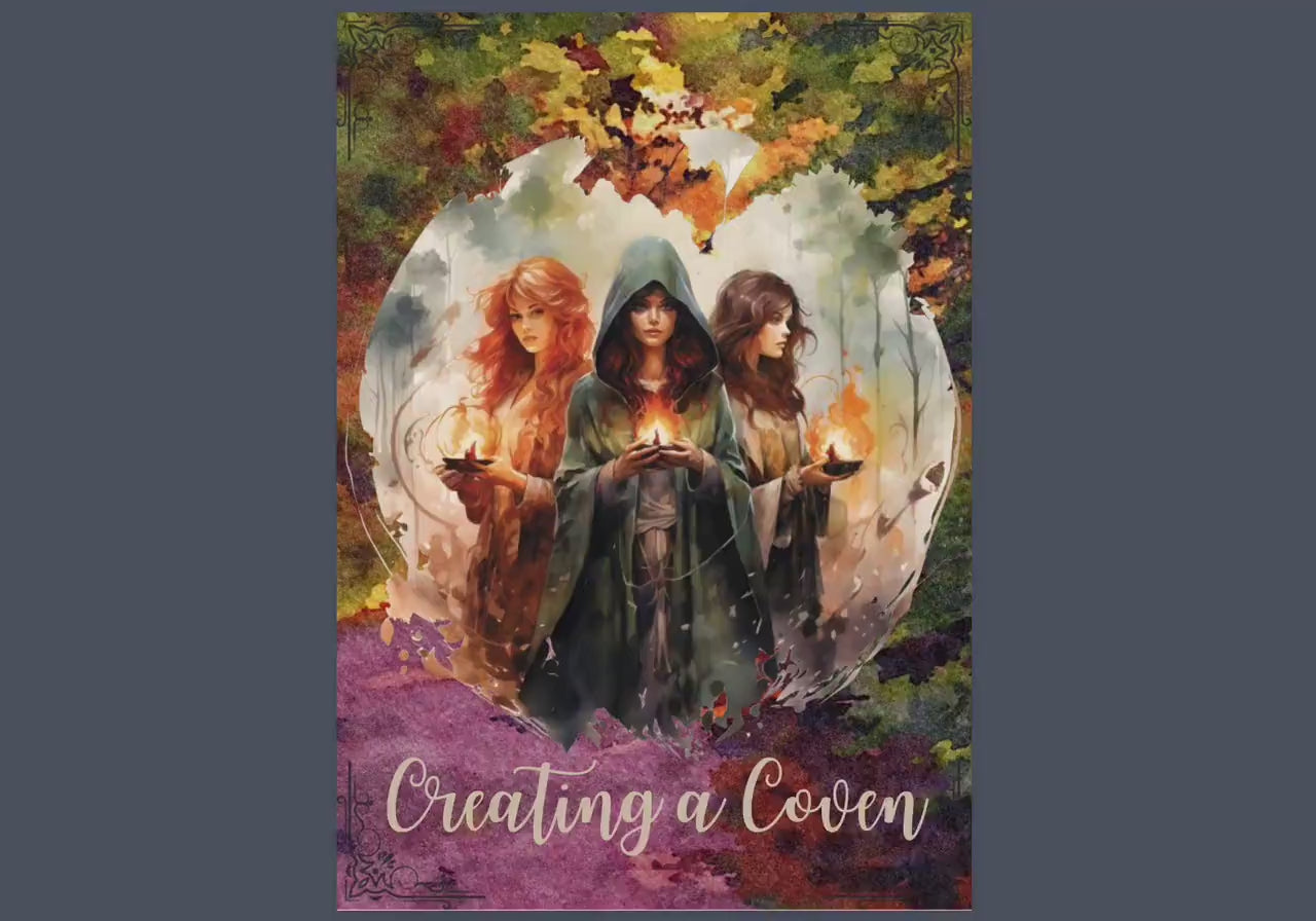 Creating a COVEN. Grimoire pages. Printable. Instant download.