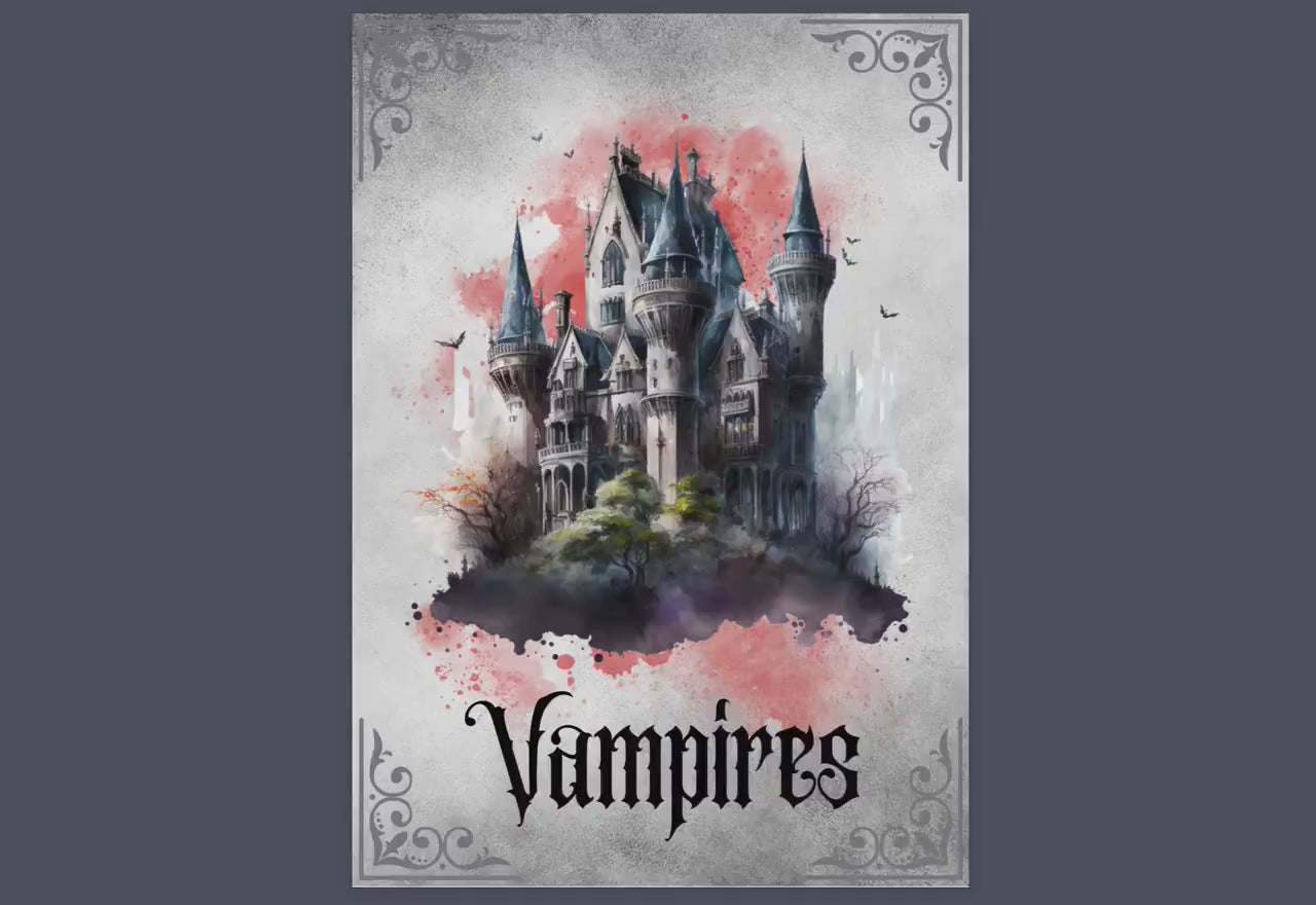 Vampires. Beautiful pages for you Book Of Shadows. Instant download