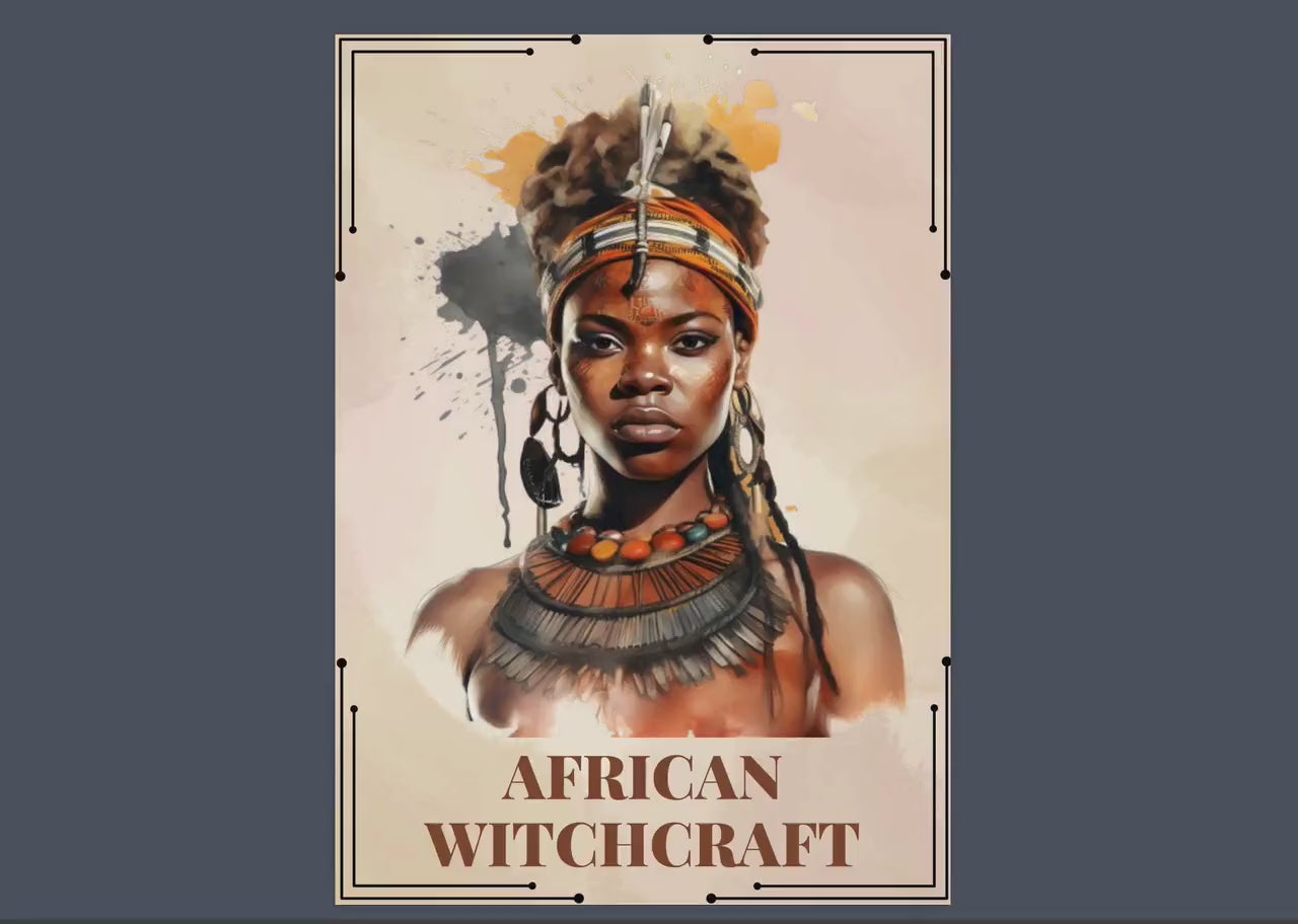 African Witchcraft. Basics. Beautiful pages for your Book Of Shadows. Instant Download