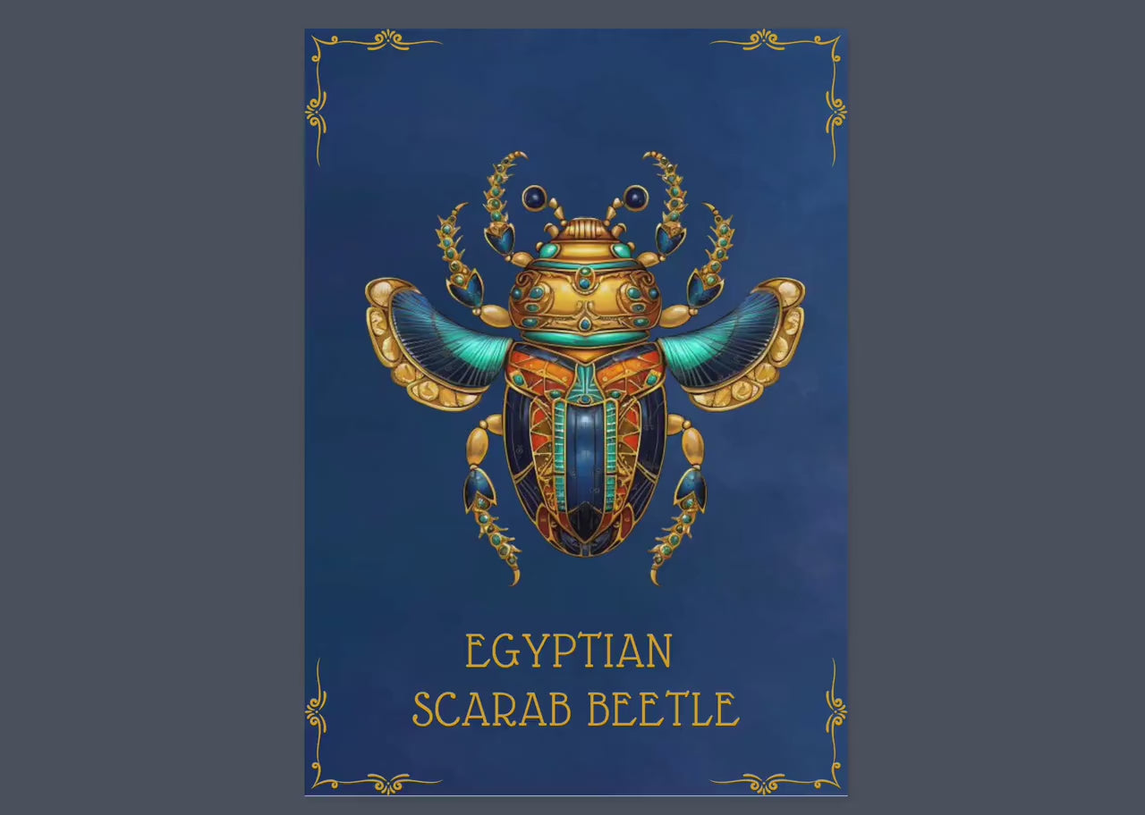 Ancient Egyptian Scarab Beetles. Spirit Animal. Beautiful pages for your Book Of Shadows. Instant download.