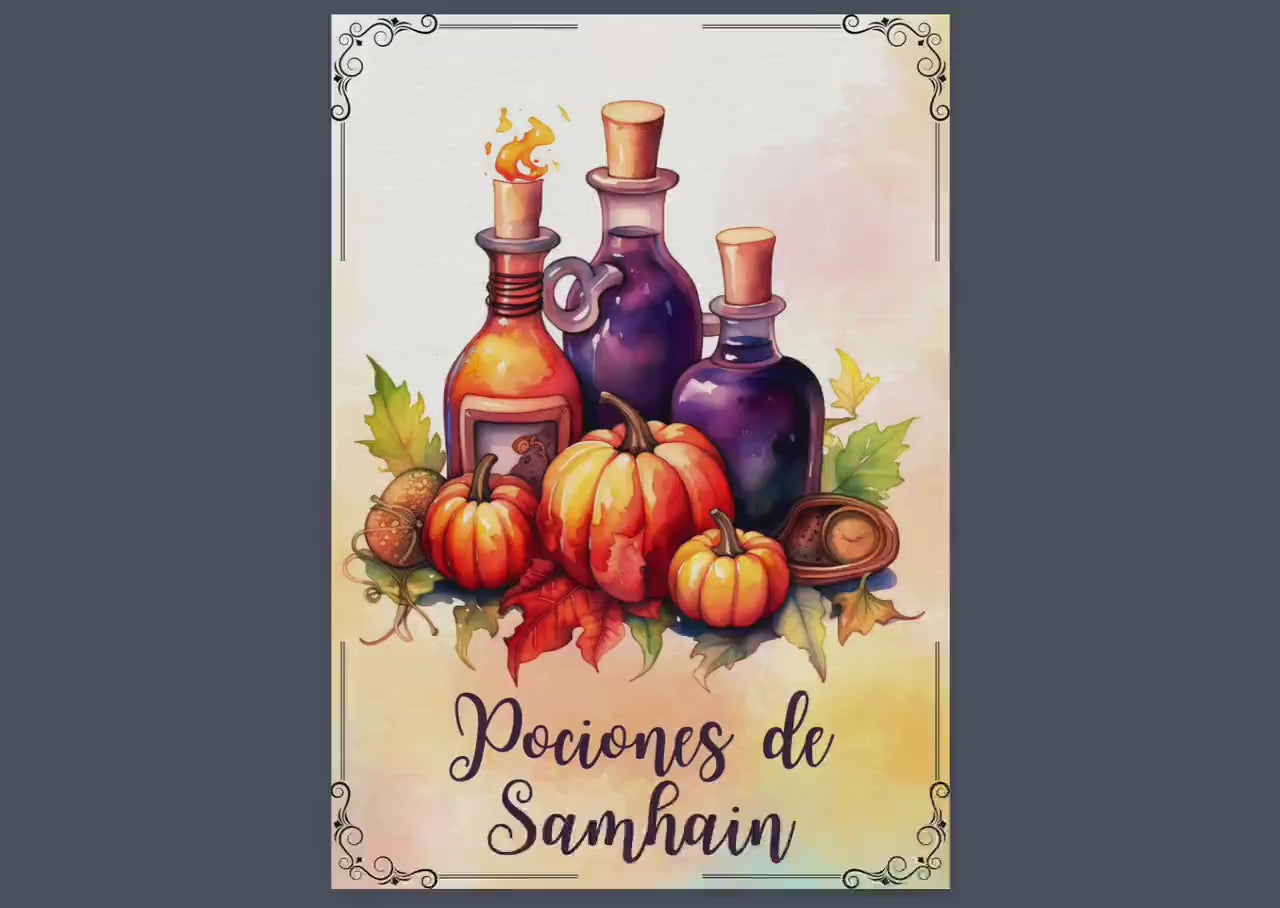 Samhain Easy Potions. Basics. Printable.