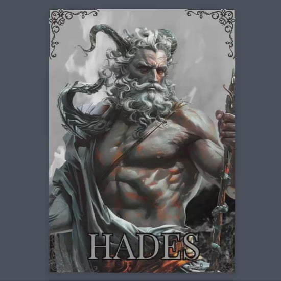 Hades. The god of the underworld. Beautiful pages for your Grimoire or Book Of Shadows. Printable.