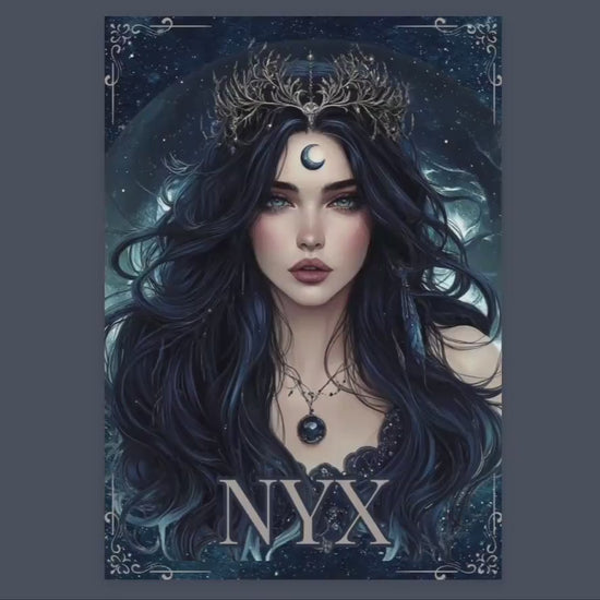 Nyx. The Goddess of Night. Beautiful pages for your Grimoire or Book Of Shadows. Printable.