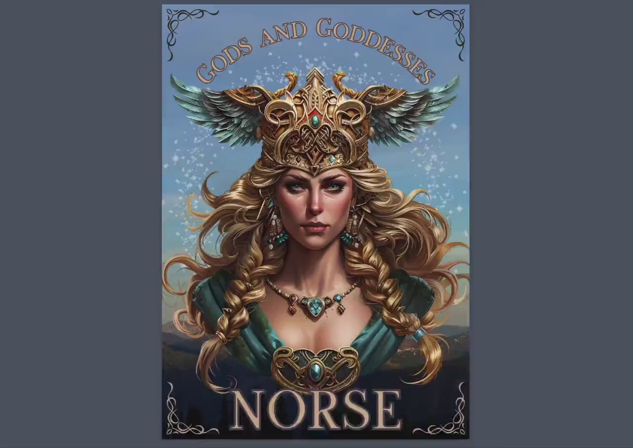 NORSE Gods and Goddesses. The most complete. Beautiful pages for your Grimoire or Book Of Shadows. Printable