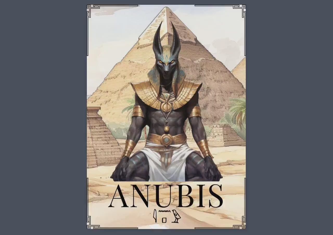Anubis. Egyptian God. Beautiful pages for your Book Of Shadows. Printable