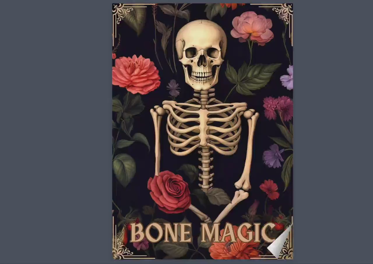 Bone Magick: How to Use Bones in Witchcraft. Beautiful pages for your Grimoire or Book Of Shadows. Printable