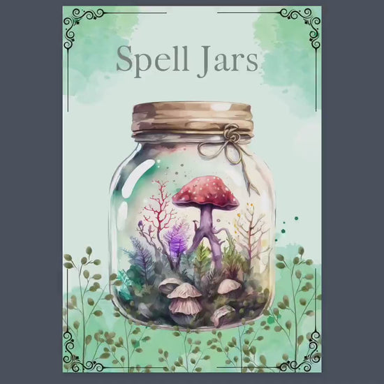 SPELL JARS. Beautiful pages for your Book Of Shadows. Instant download.