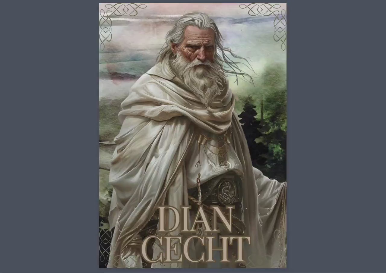 Dian Cecht. Irish God. Healer. Beautiful pages for your Grimoire or Book of Shadows. Printable