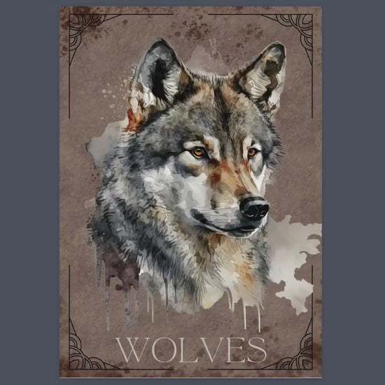 WOLVES. Beautiful pages for your Book Of Shadows. Instant download