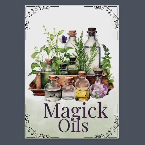 54 Essential Oil Grimoire Cheat Sheets, 16 pages Essential Oil Magical Properties & Correspondences, Kitchen Witch PDF, Grimoire, Printable